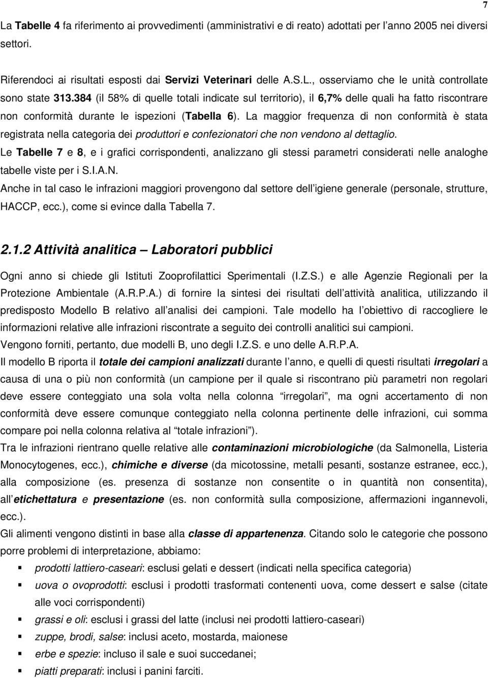 La maggior frequenza di non conformità è stata registrata nella categoria dei produttori e confezionatori che non vendono al dettaglio.