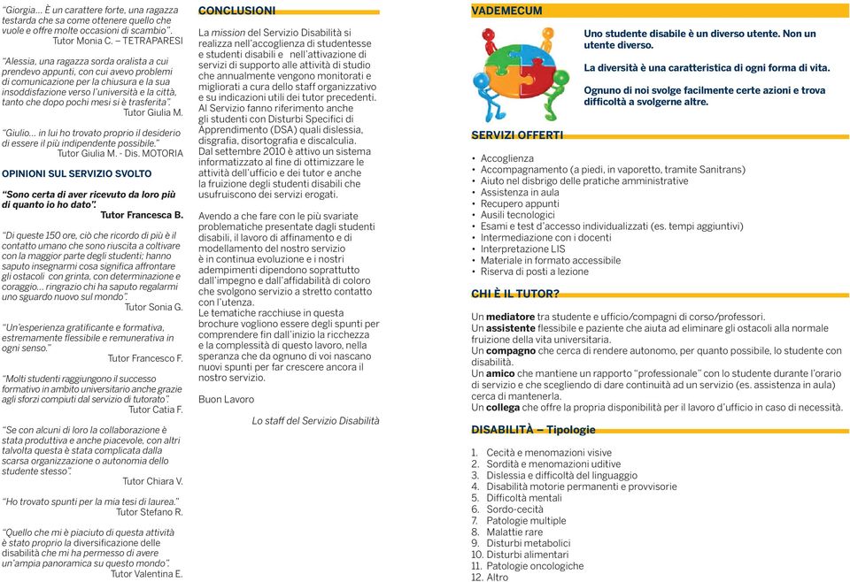 pochi mesi si è trasferita. Tutor Giulia M. Giulio in lui ho trovato proprio il desiderio di essere il più indipendente possibile. Tutor Giulia M. - Dis.