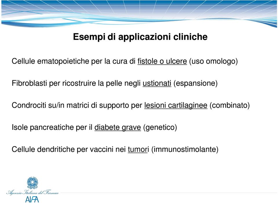 Condrociti su/in matrici di supporto per lesioni cartilaginee (combinato) Isole