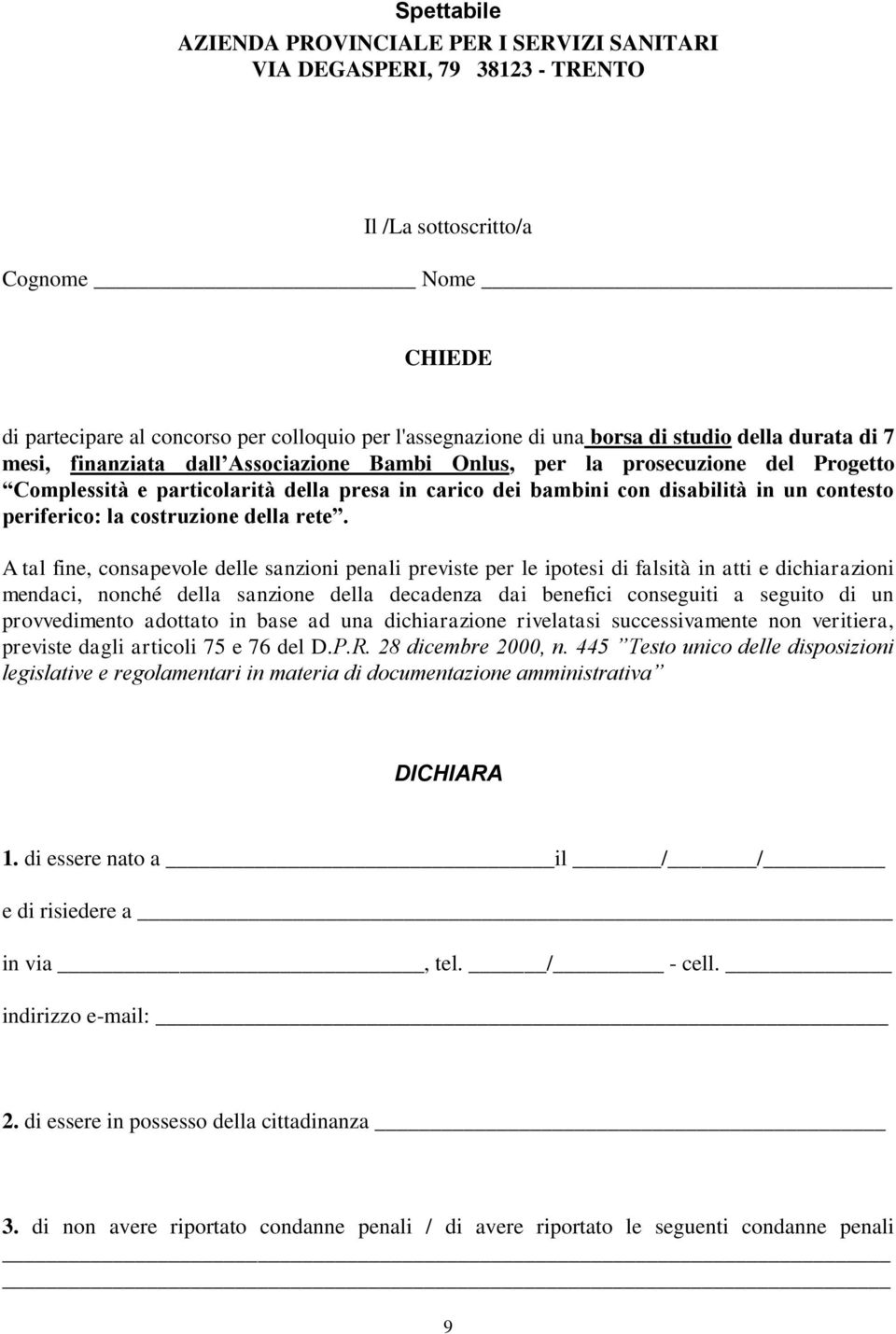 contesto periferico: la costruzione della rete.