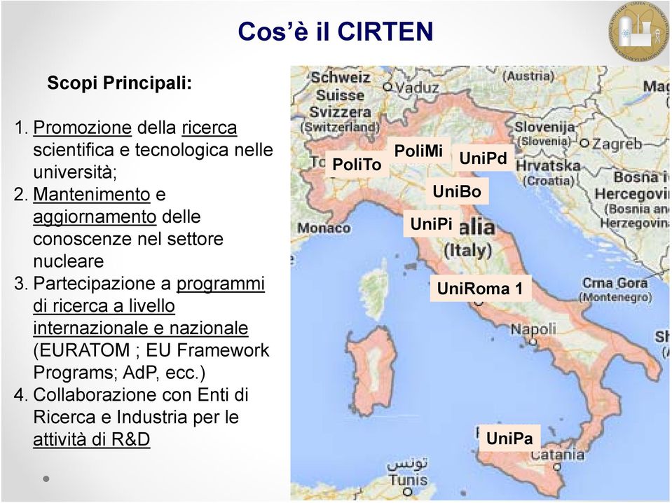 Mantenimento e aggiornamento delle conoscenze nel settore nucleare 3.