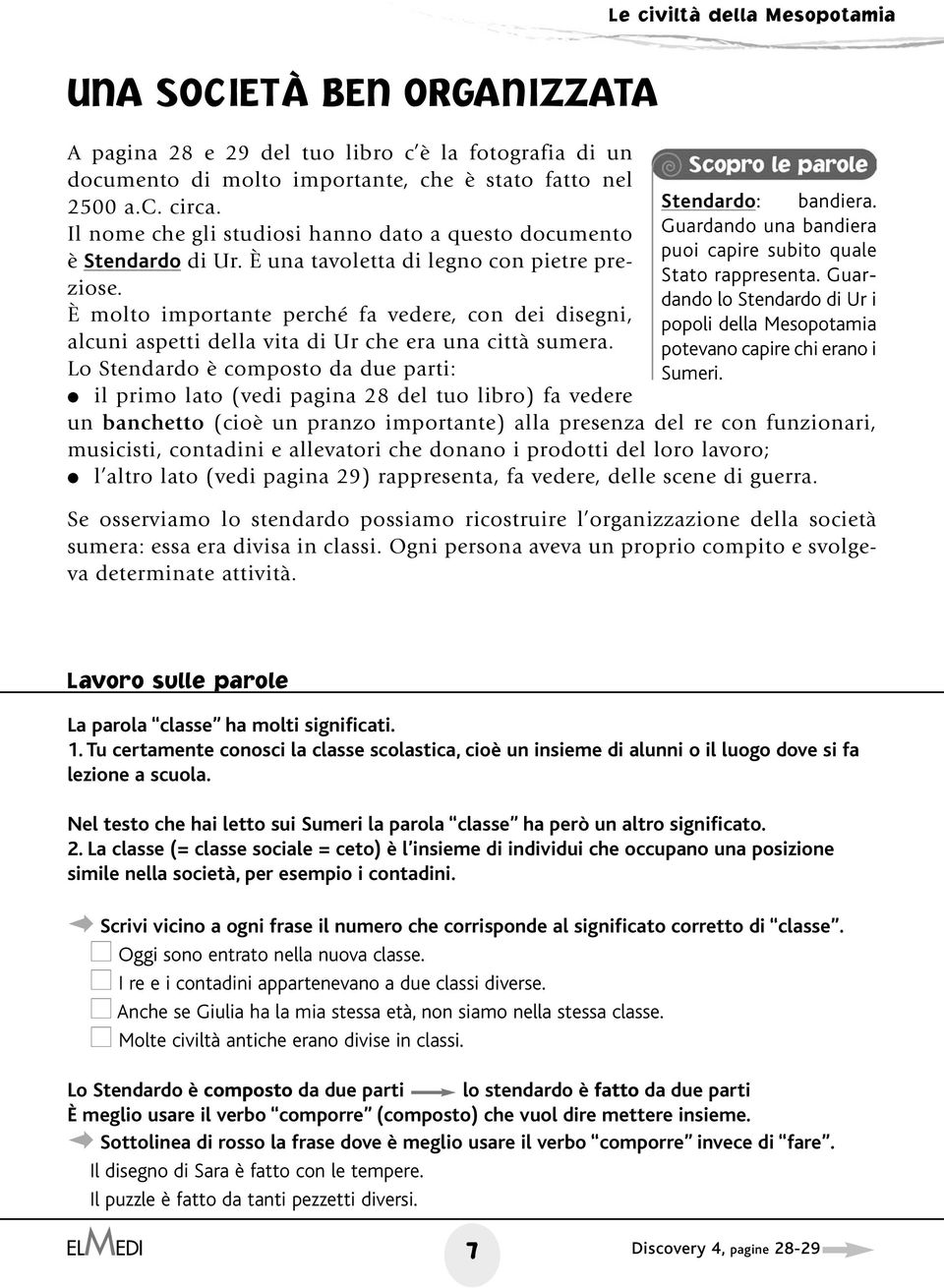 È molto importante perché fa vedere, con dei disegni, alcuni aspetti della vita di Ur che era una città sumera.