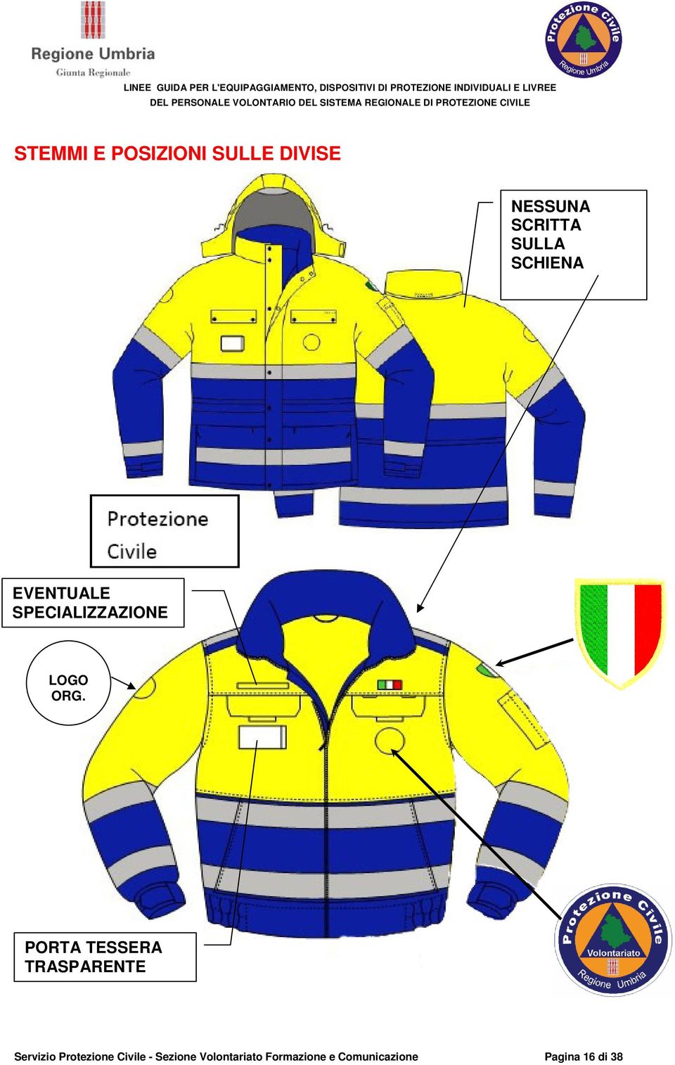 PORTA TESSERA TRASPARENTE Servizio Protezione Civile -