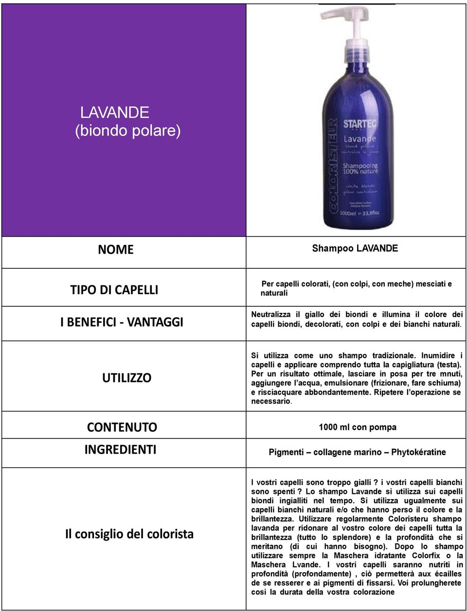 Per un risultato ottimale, lasciare in posa per tre mnuti, aggiungere l acqua, emulsionare (frizionare, fare schiuma) e risciacquare abbondantemente. Ripetere l operazione se necessario.