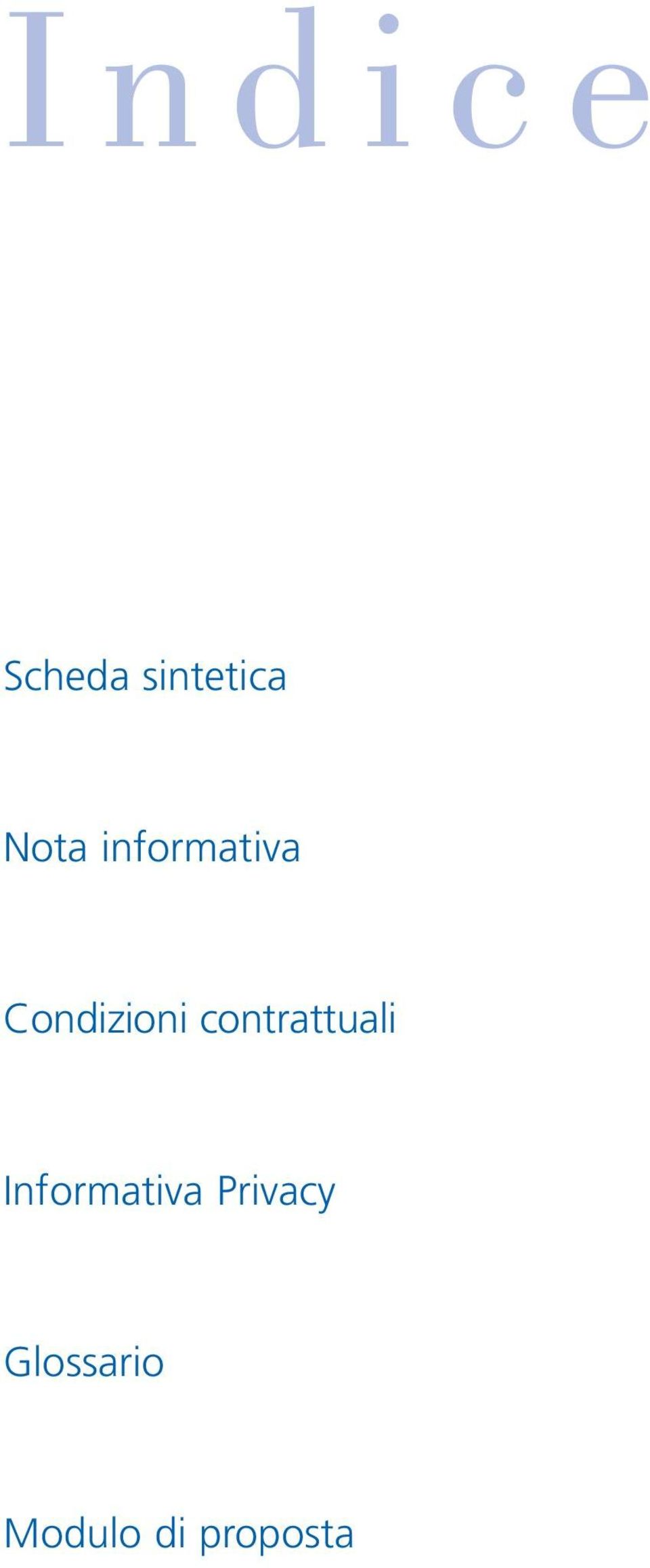 contrattuali Informativa