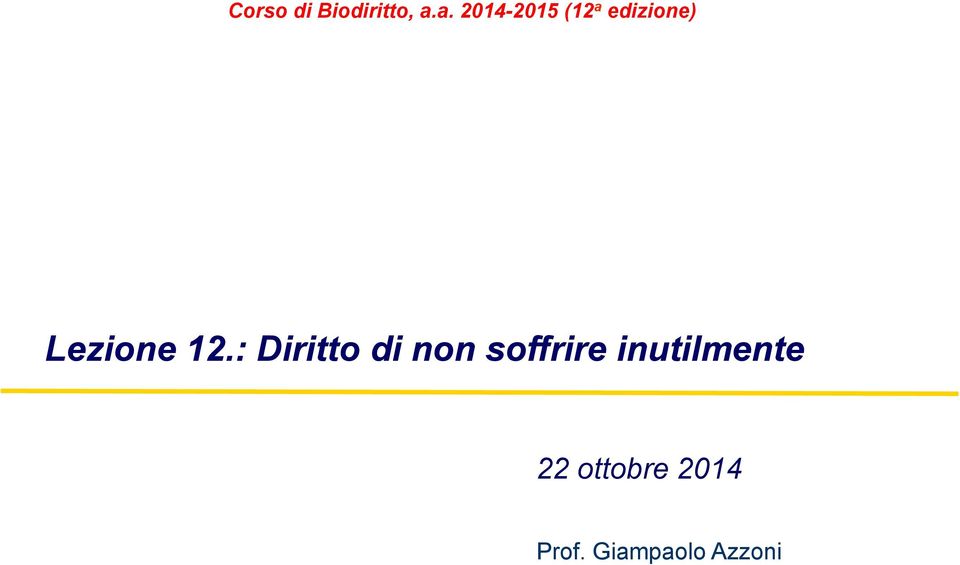 Lezione 12.