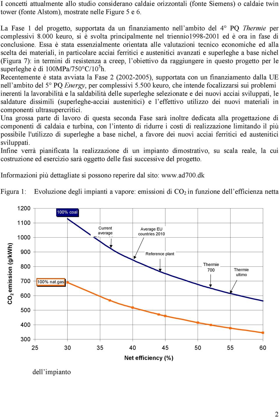 Essa è stata essenzialmente orientata alle valutazioni tecnico economiche ed alla scelta dei materiali, in particolare acciai ferritici e austenitici avanzati e superleghe a base nichel (Figura 7):