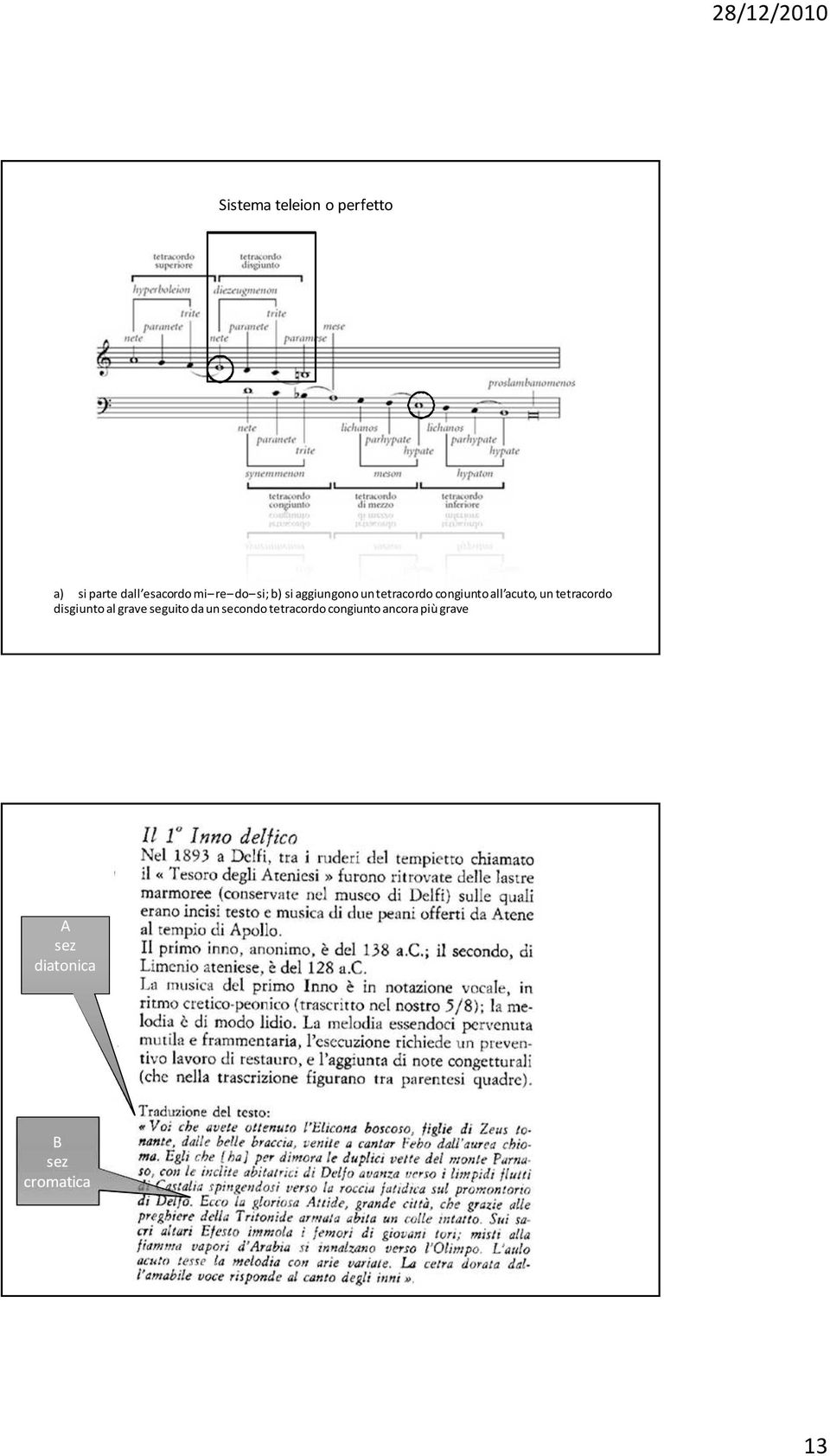 tetracordo disgiunto al grave seguito da un secondo