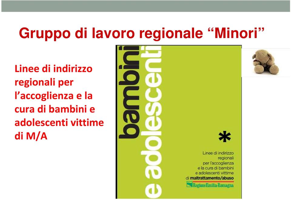 regionali per l accoglienza e la