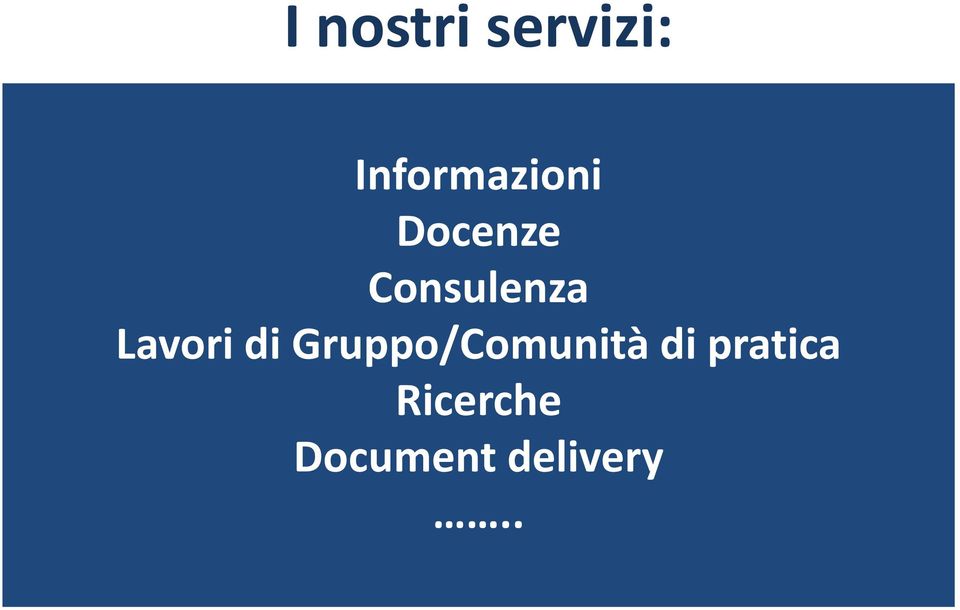 Consulenza Lavori di