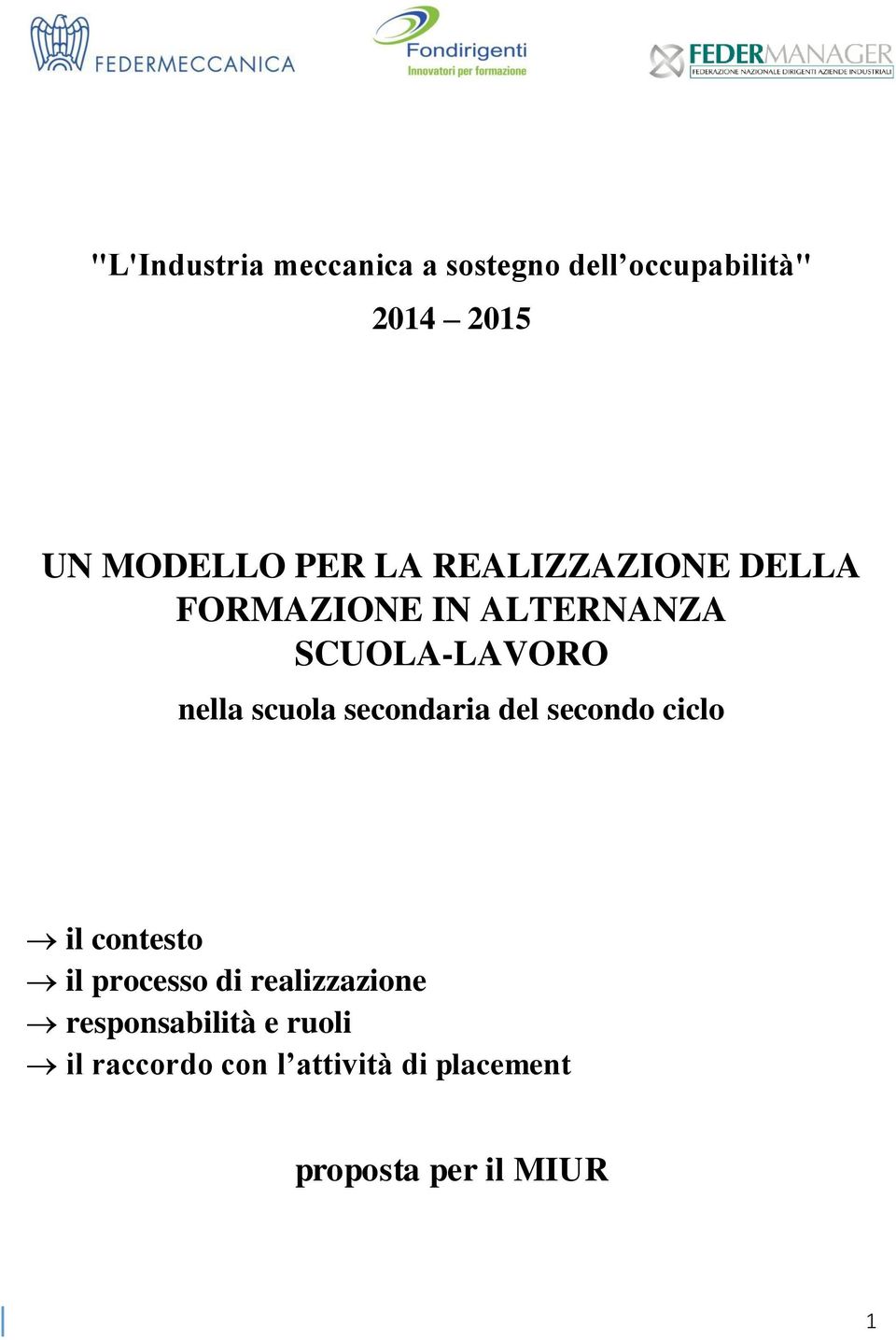 scuola secondaria del secondo ciclo il contesto il processo di realizzazione