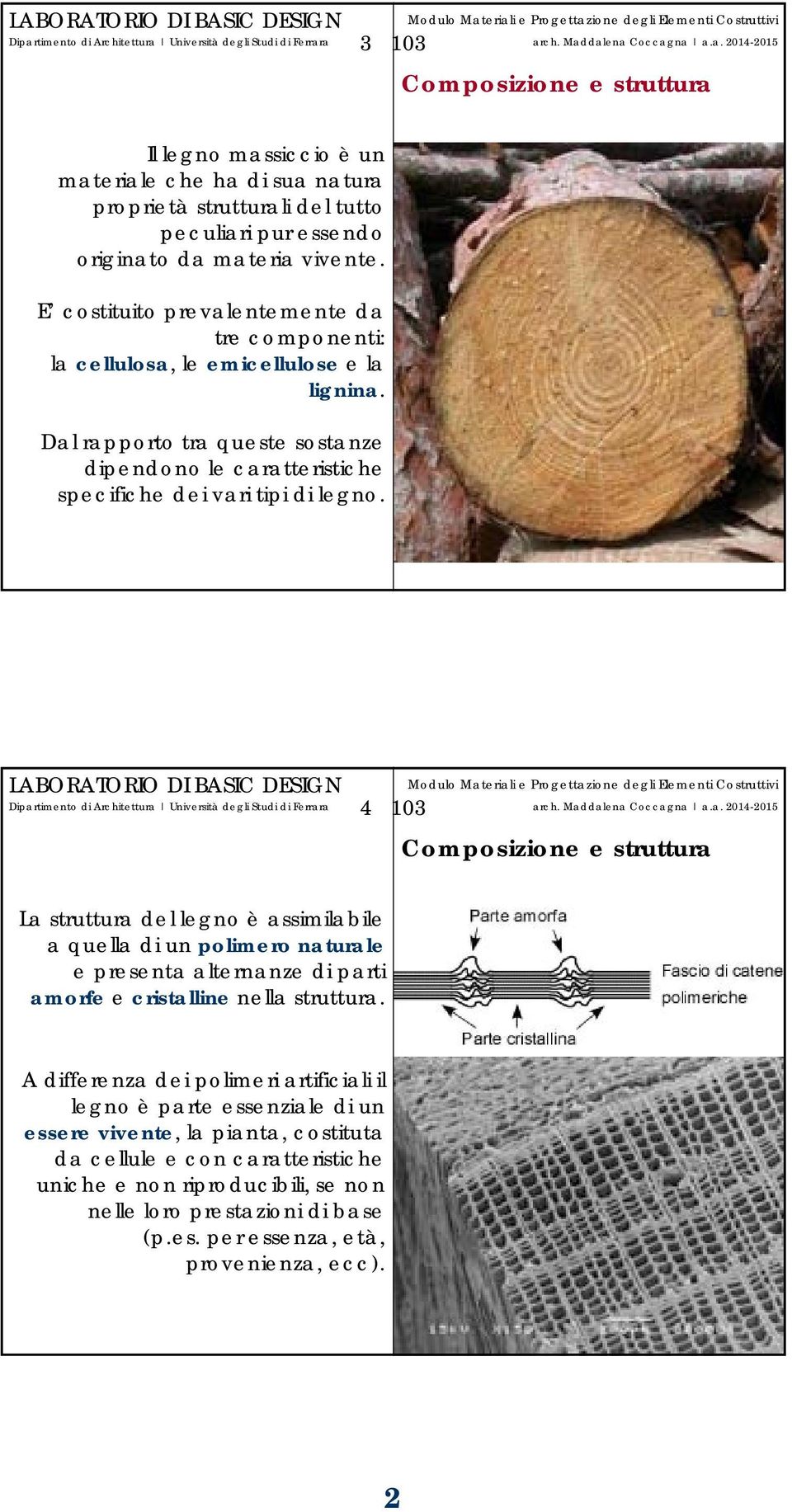 Dal rapporto tra queste sostanze dipendono le caratteristiche specifiche dei vari tipi di legno.