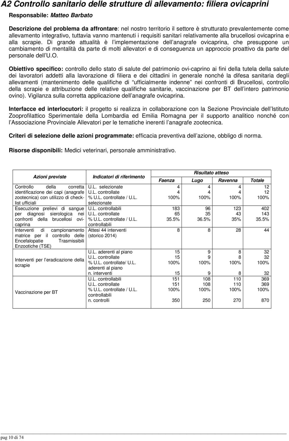 Di grande attualità è l implementazione dell anagrafe ovicaprina, che presuppone un cambiamento di mentalità da parte di molti allevatori e di conseguenza un approccio proattivo da parte del