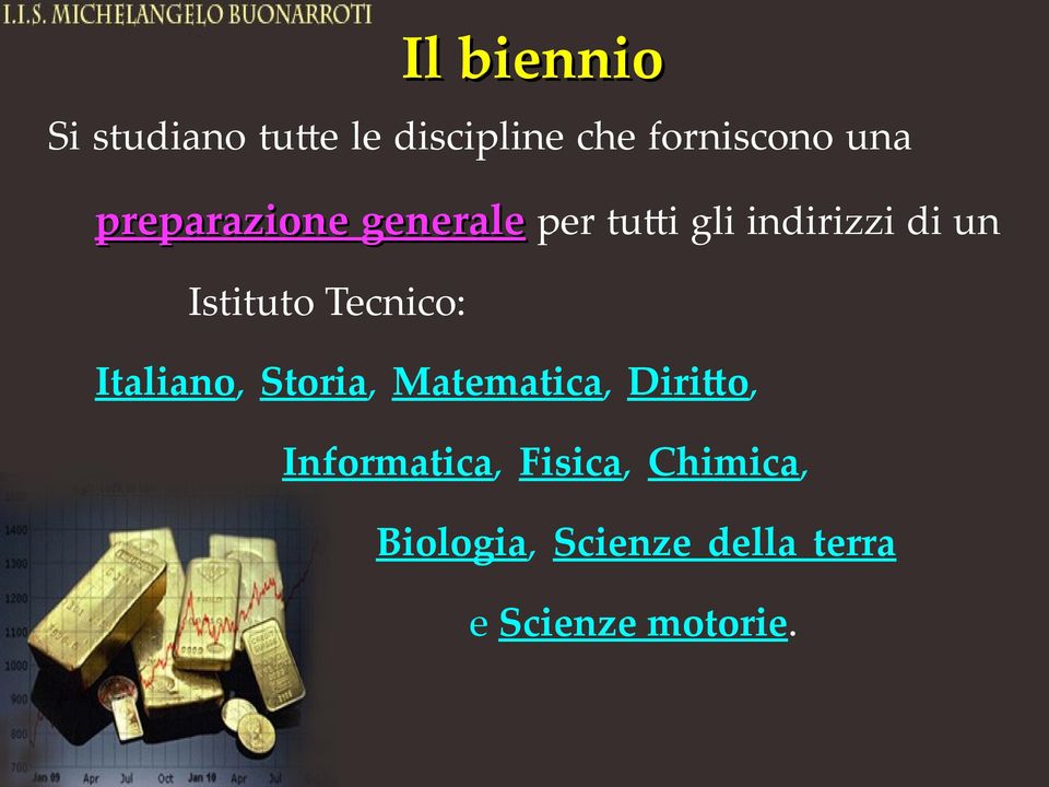 Tecnico: Italiano, Storia, Matematica, Diritto, Informatica,