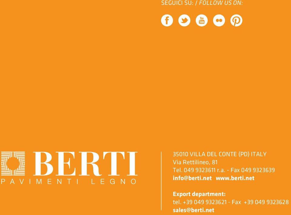 net www.berti.net Export department: tel.