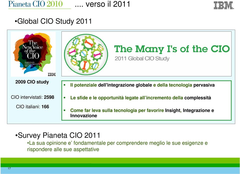 globale e della tecnologia pervasiva Le sfide e le opportunità legate all incremento della complessità Come