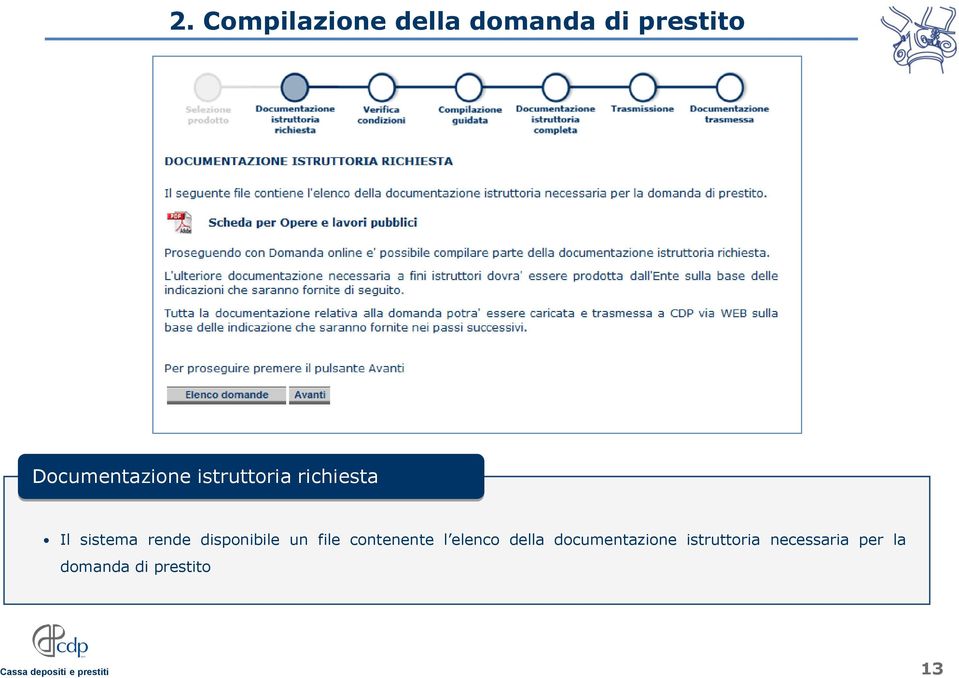 rende disponibile un file contenente l elenco della