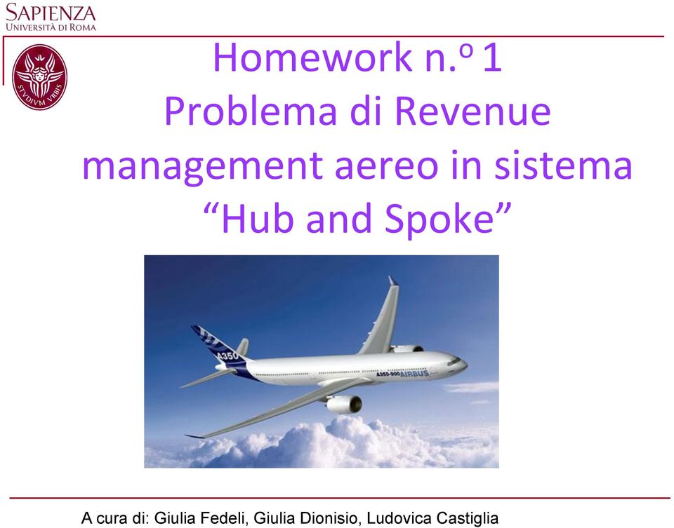 aereo in sistema Hub and Spoke A