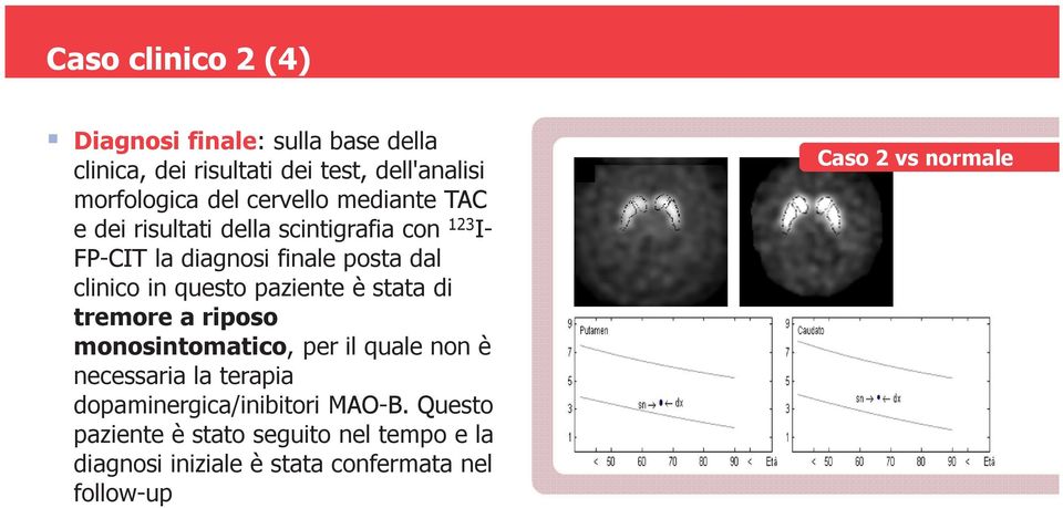 questo paziente è stata di tremore a riposo monosintomatico, per il quale non è necessaria la terapia