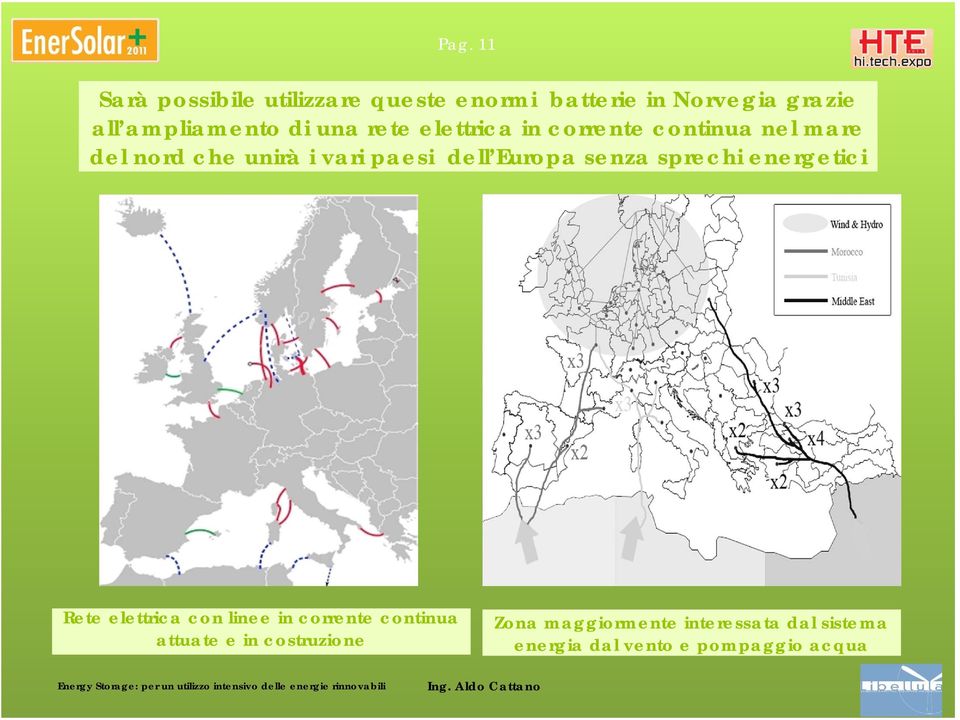 paesi dell Europa senza sprechi energetici Rete elettrica con linee in corrente continua