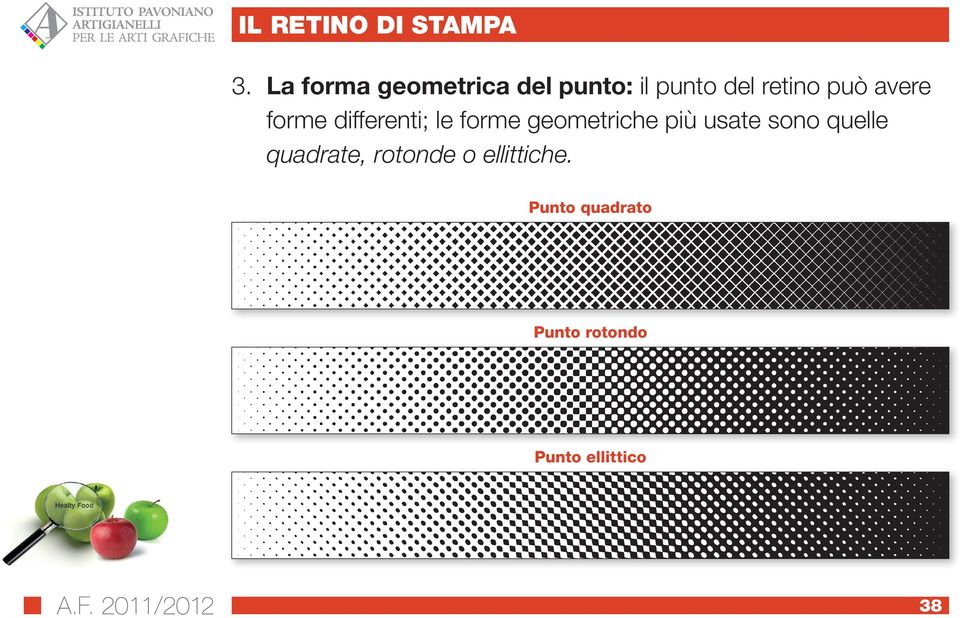 avere forme differenti; le forme geometriche più usate sono