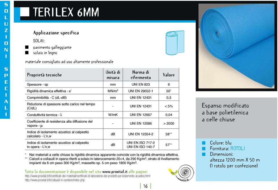 ** Calcoli e collaudi in opera riferiti a solaio in laterocemento 20+4, da 290 Kg/m 2, strato di livellamento impianti da 6 cm peso 300 Kg/m 3, massetto sp. 5 cm peso 1800 Kg/m 3.