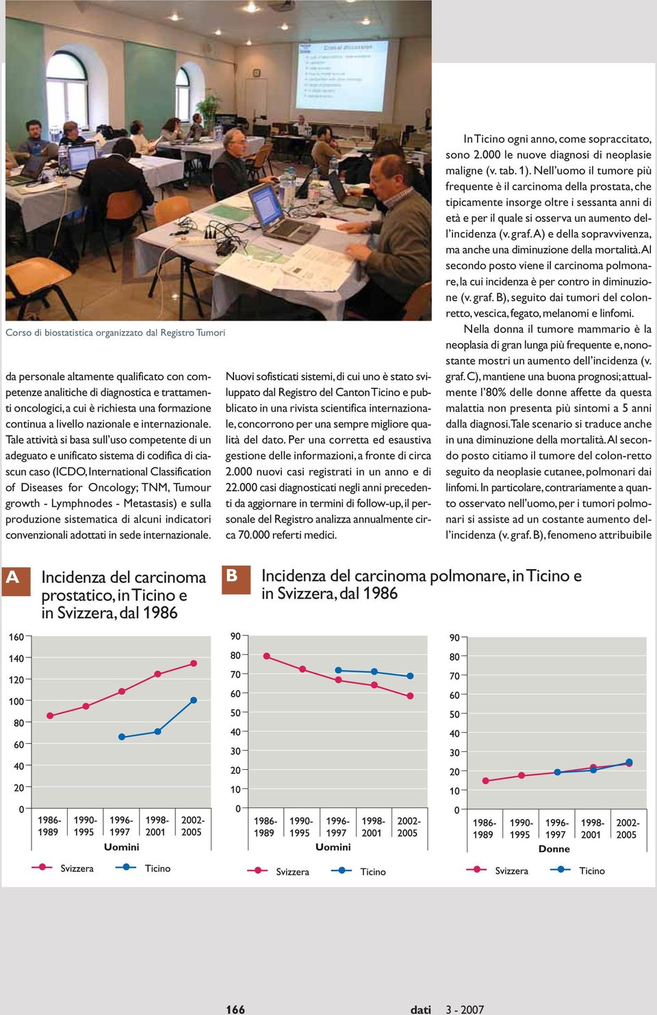 Tale attività si basa sull uso competente di un adeguato e unificato sistema di codifica di ciascun caso (ICDO,International Classification of Diseases for Oncology; TNM, Tumour growth - Lymphnodes -