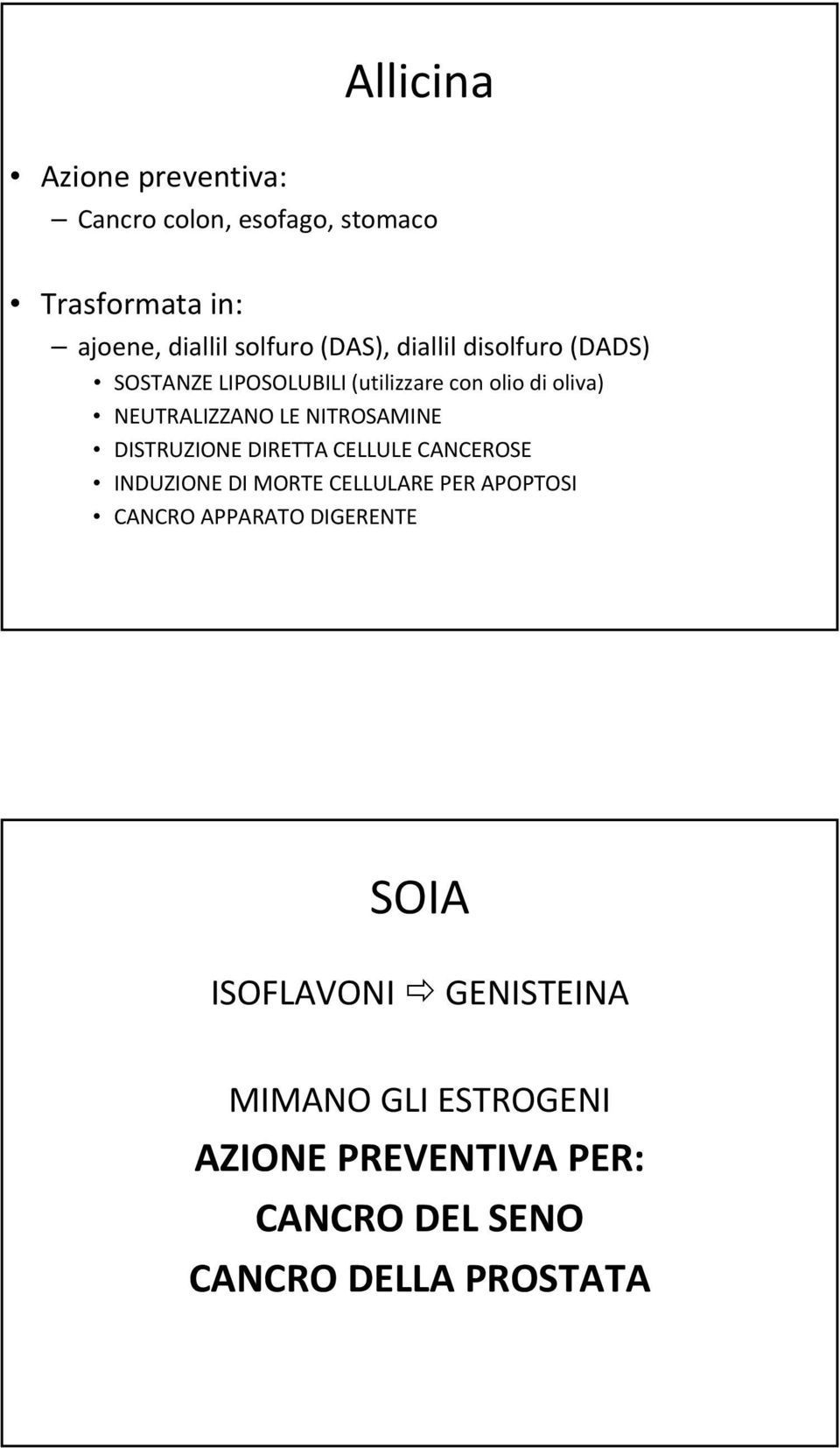 DISTRUZIONE DIRETTA CELLULE CANCEROSE INDUZIONE DI MORTE CELLULARE PER APOPTOSI CANCRO APPARATO DIGERENTE