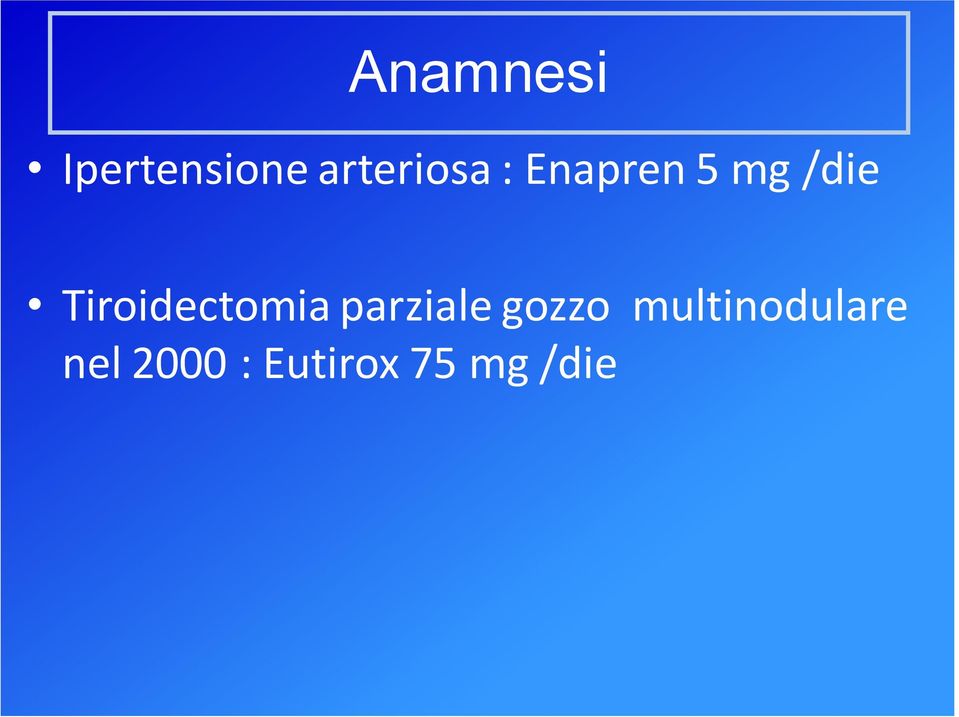 Tiroidectomia parziale gozzo