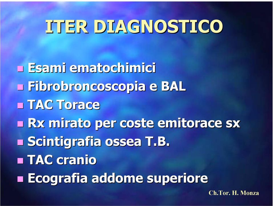 mirato per coste emitorace sx