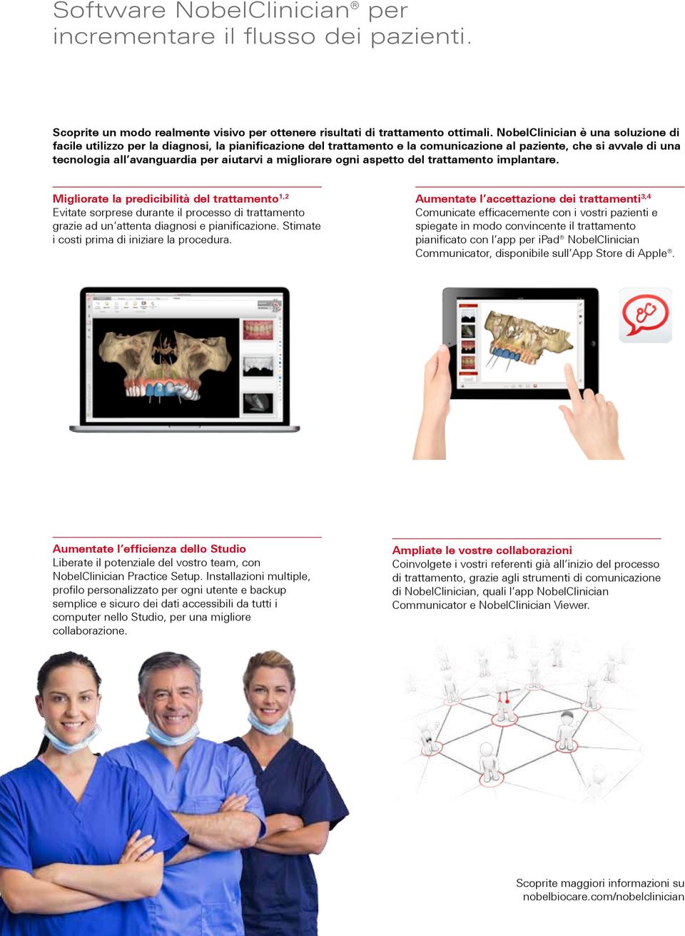 migliorare ogni aspetto del trattamento implantare. Migliorate la predicibilità del trattamento 1,2 Evitate sorprese durante il processo di trattamento grazie ad un attenta diagnosi e pianificazione.