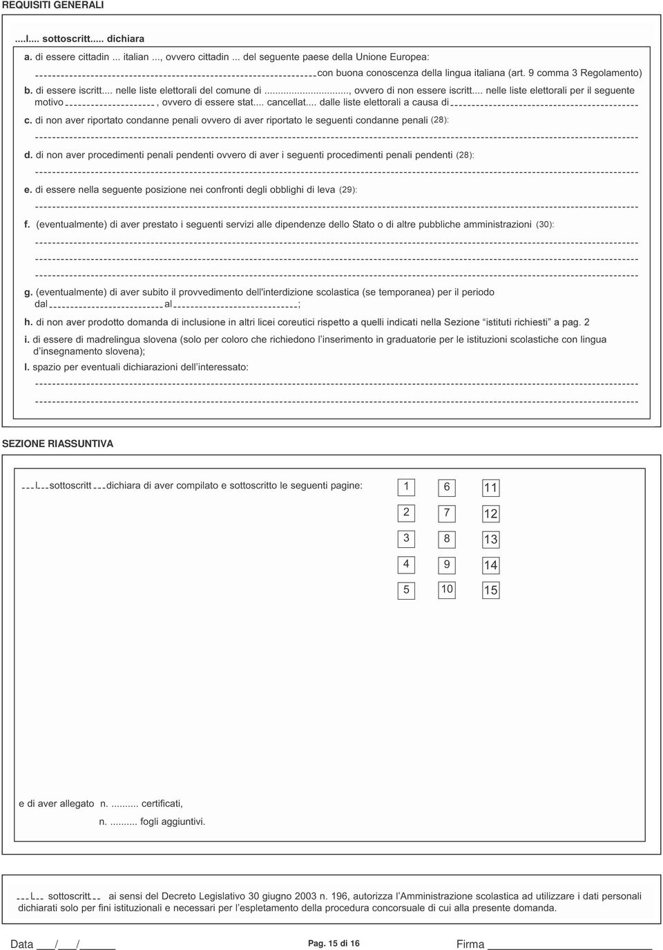 RIASSUNTIVA Data