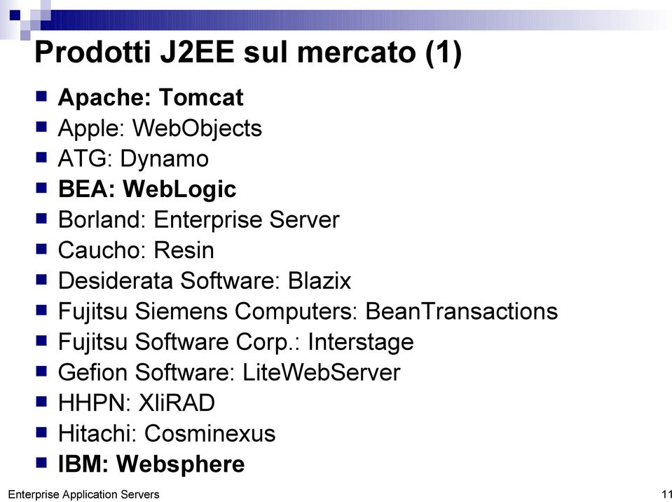 Siemens Computers: BeanTransactions Fujitsu Software Corp.