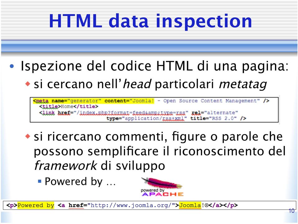 ricercano commenti, figure o parole che possono