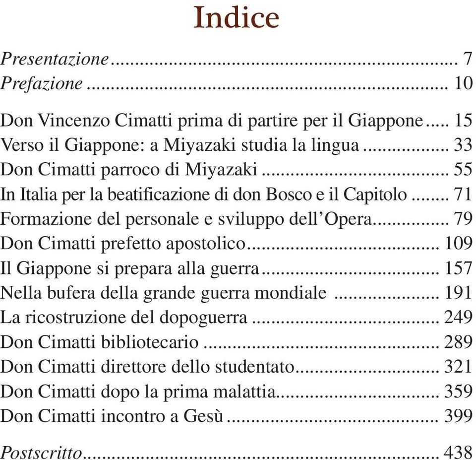 .. 79 Don Cimatti prefetto apostolico... 109 Il Giappone si prepara alla guerra... 157 Nella bufera della grande guerra mondiale.