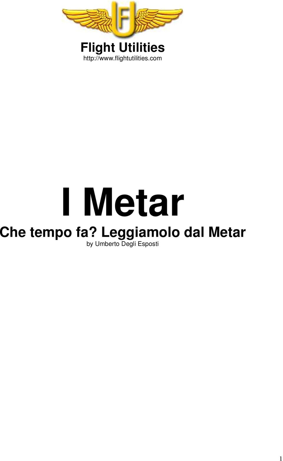 com I Metar Che tempo fa?