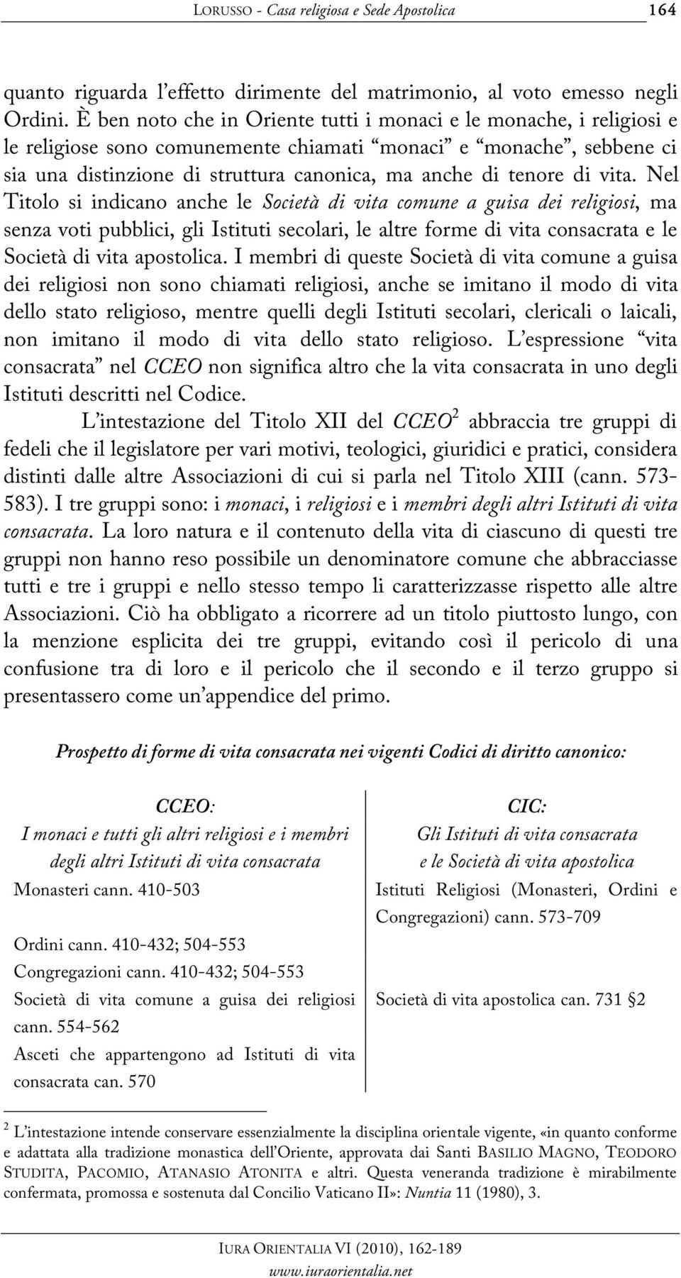 di vita. Nel Titolo si indicano anche le Società di vita comune a guisa dei religiosi, ma senza voti pubblici, gli Istituti secolari, le altre forme di vita consacrata e le Società di vita apostolica.