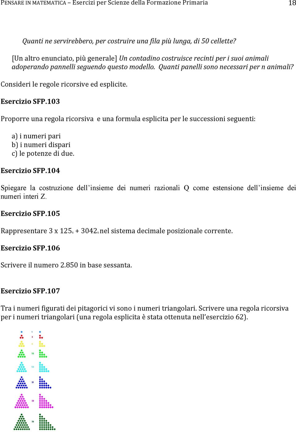 Consideri le regole ricorsive ed esplicite. Esercizio SFP.