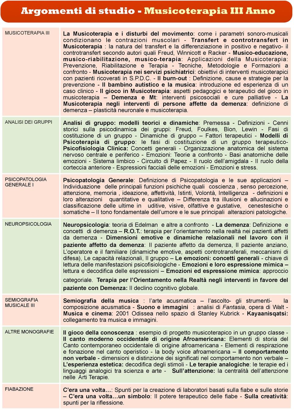 controtransfert secondo autori quali Freud, Winnicott e Racker - Musico-educazione, musico-riabilitazione, musico-terapia: Applicazioni della Musicoterapia: Prevenzione, Riabilitazione e Terapia -