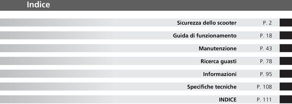 18 Manutenzione P. 43 Ricerca guasti P.