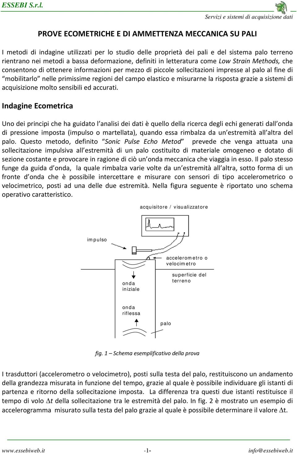 elastico e misurarne la risposta grazie a sistemi di acquisizione molto sensibili ed accurati.