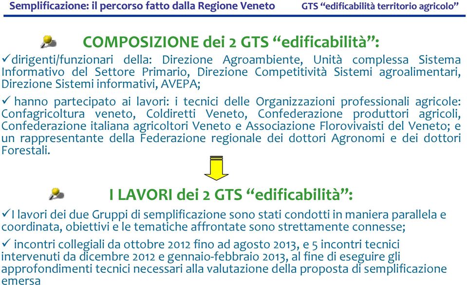 professionali agricole: Confagricoltura veneto, Coldiretti Veneto, Confederazione produttori agricoli, Confederazione italiana agricoltori Veneto e Associazione Florovivaisti del Veneto; e un