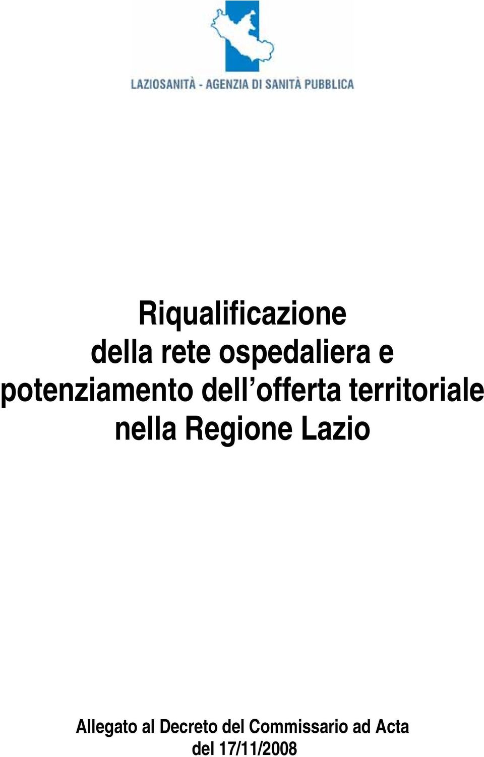 territoriale nella Regione Lazio