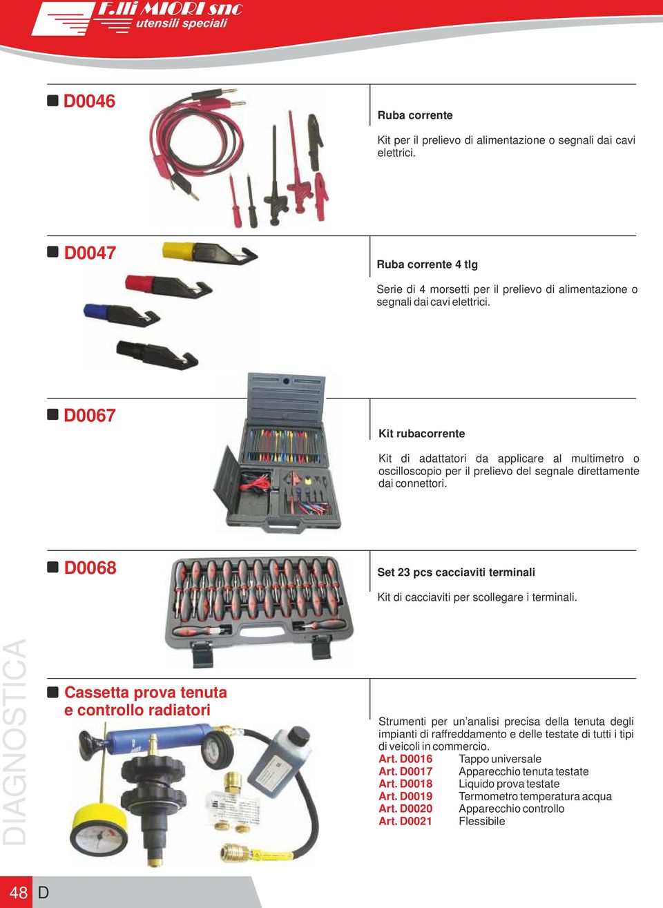 D0068 Set 23 pcs cacciaviti terminali Kit di cacciaviti per scollegare i terminali.