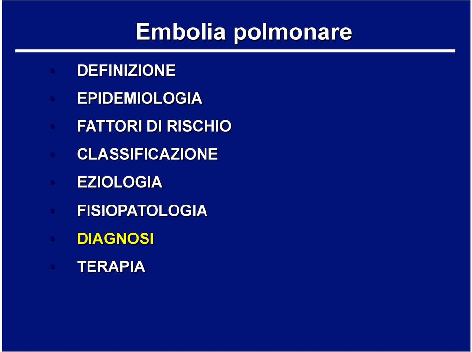 RISCHIO CLASSIFICAZIONE