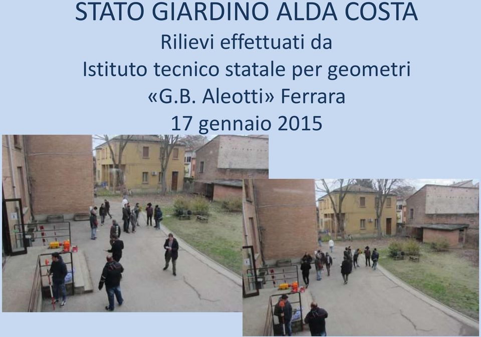 tecnico statale per geometri