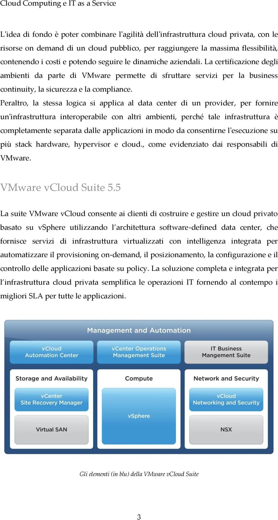 La certificazione degli ambienti da parte di VMware permette di sfruttare servizi per la business continuity, la sicurezza e la compliance.