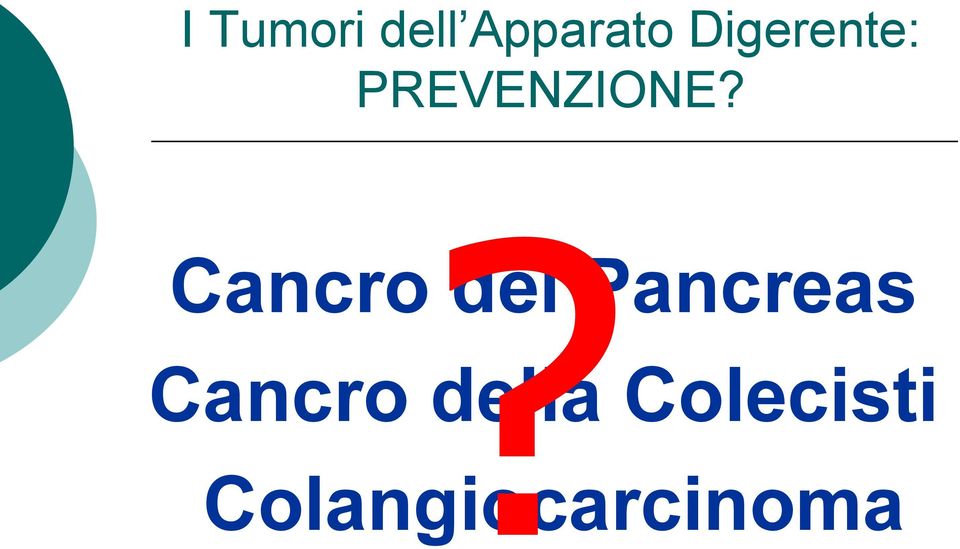 Cancro del Pancreas Cancro