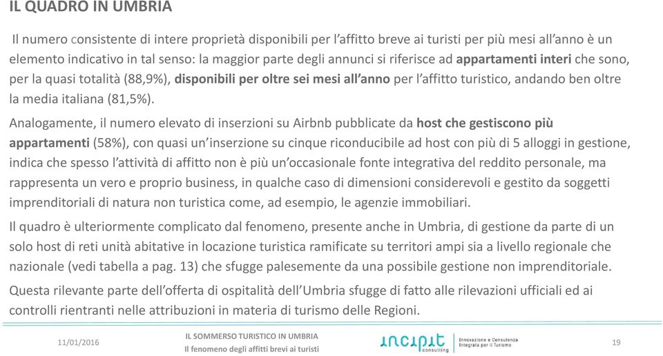 Analogamente, il numero elevato di inserzioni su Airbnbpubblicate da hostche gestiscono più appartamenti (58%), con quasi un inserzione su cinque riconducibile ad hostcon più di 5 alloggi in