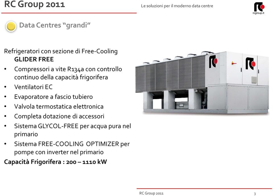 termostatica elettronica Completa dotazione di accessori Sistema GLYCOL-FREE per acqua pura nel